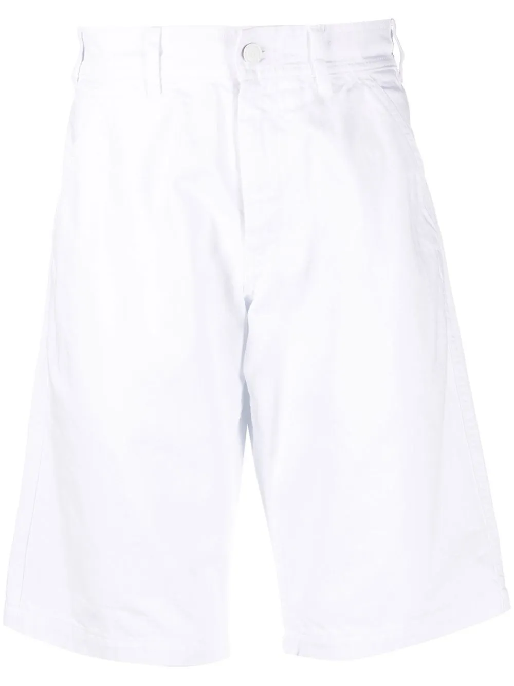 

Raf Simons logo-patch denim shorts - White