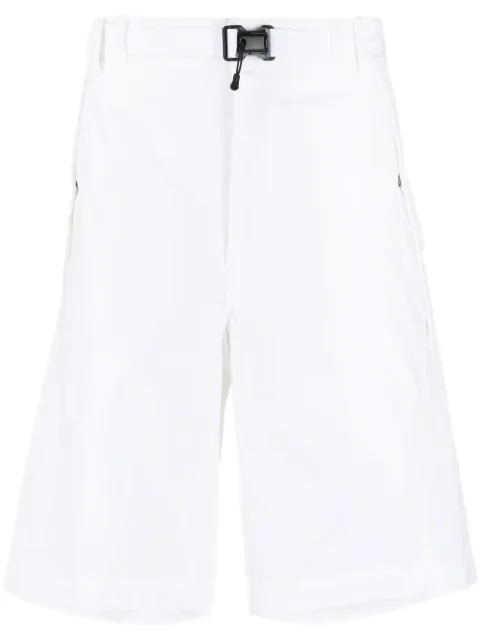 C.P. Company logo-print belted-waist shorts