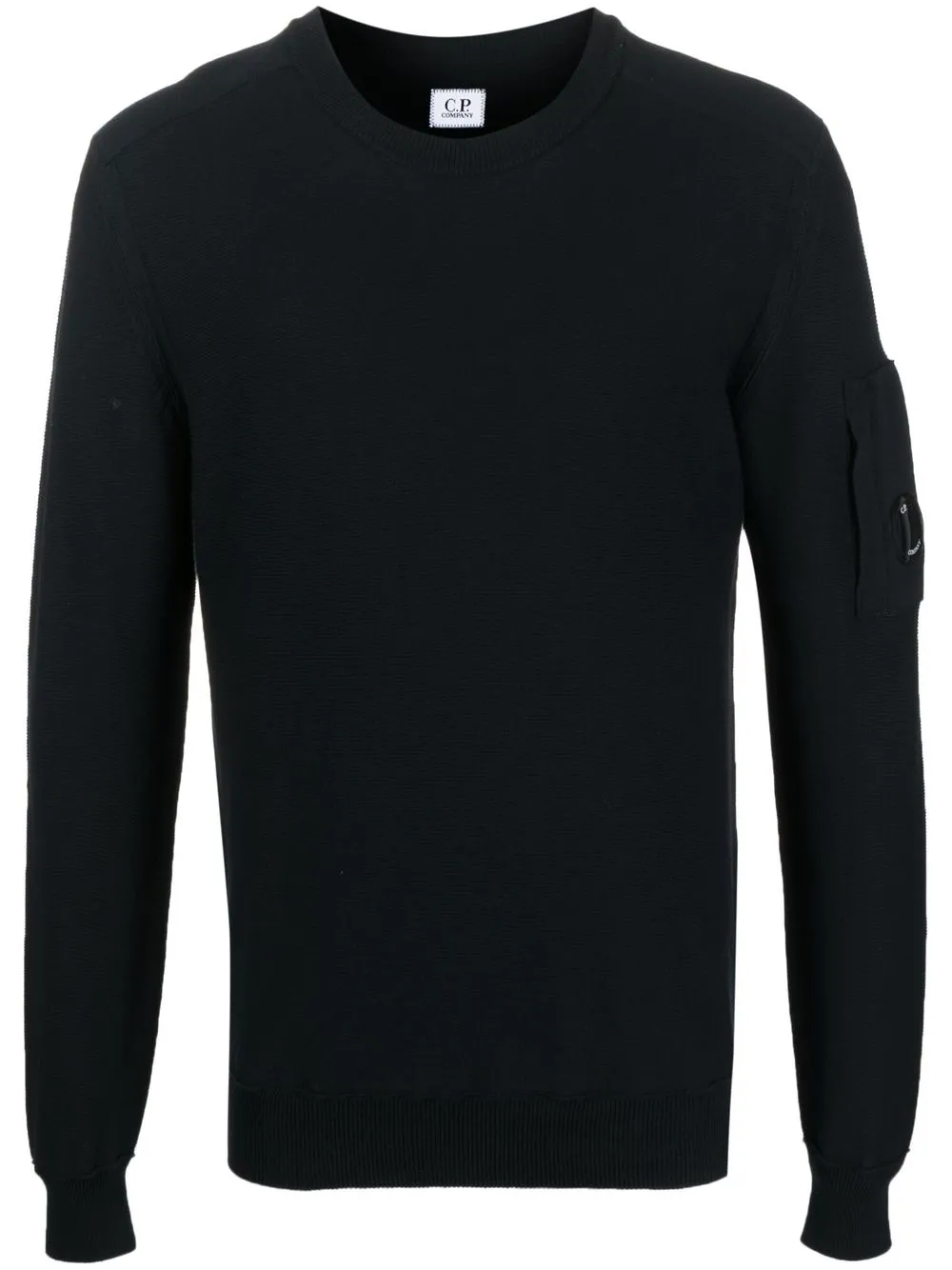 

C.P. Company Lens-detail crew-neck jumper - Blue