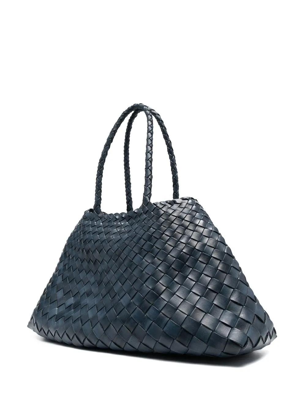 Dragon Diffusion Woven Shoulder Bag In 蓝色