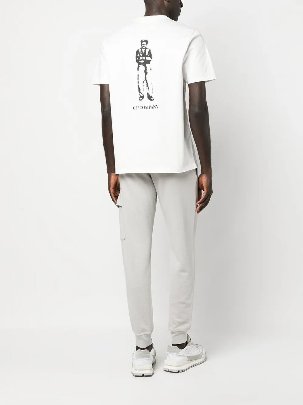 C.P. Company T-shirt met logoprint - Wit