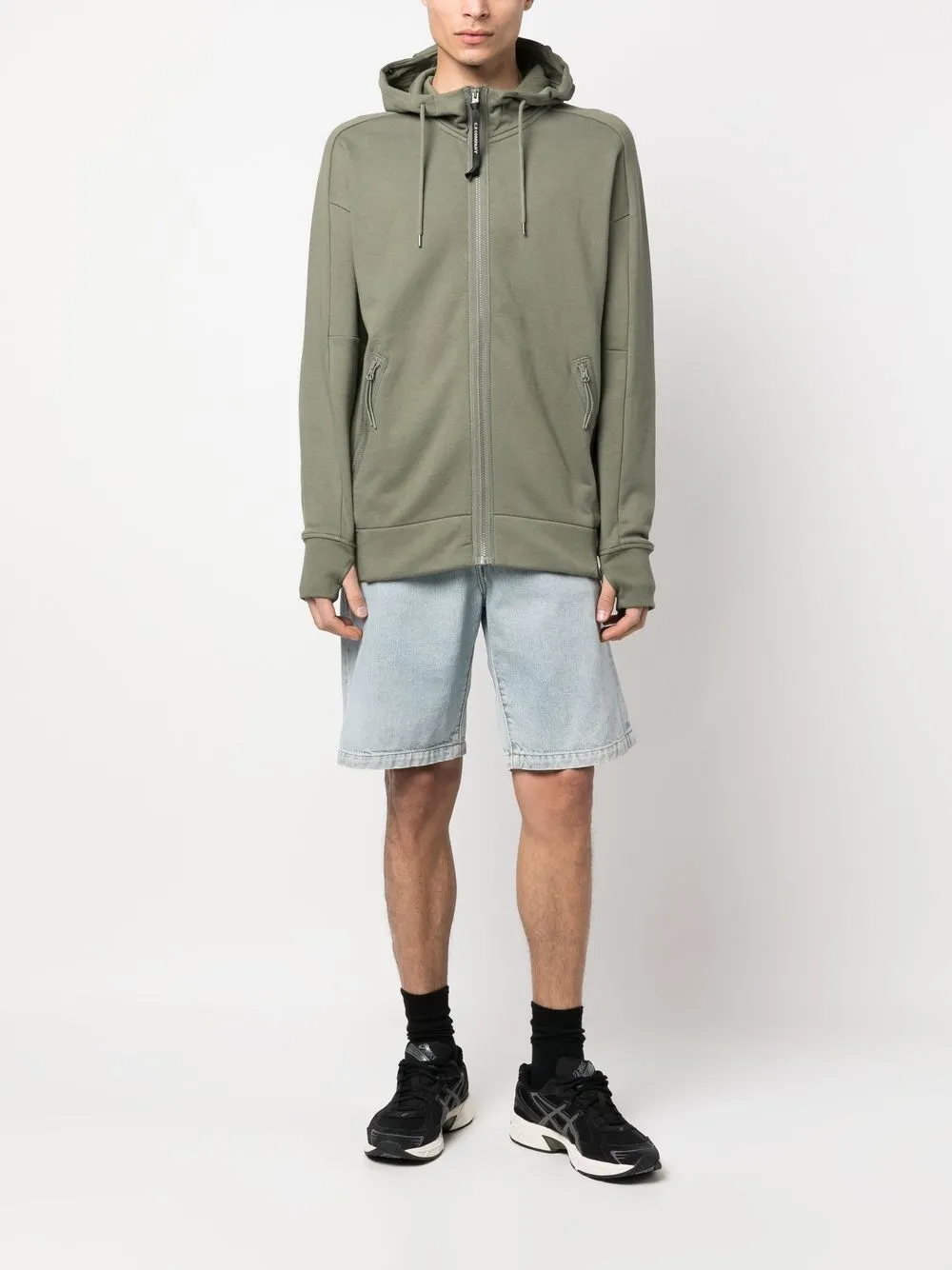 C.P. Company Hoodie met rits - Groen