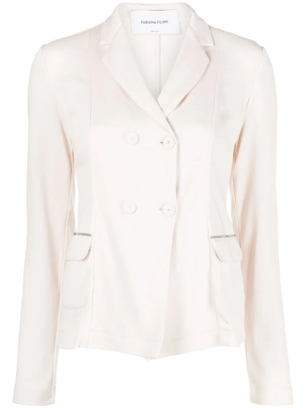 

Fabiana Filippi double-breasted cotton jacket - Neutrals