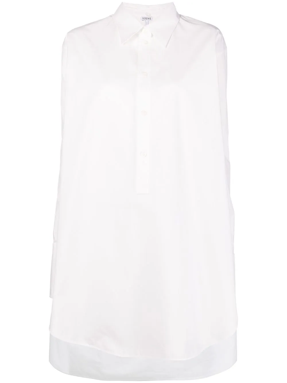 LOEWE Blousejurk van popeline Wit