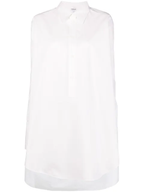 LOEWE poplin long-sleeved shirt dress