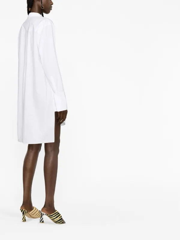 LOEWE Poplin long-sleeved Shirt Dress | White | FARFETCH
