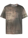 MISBHV logo-print bleached T-shirt - Brown