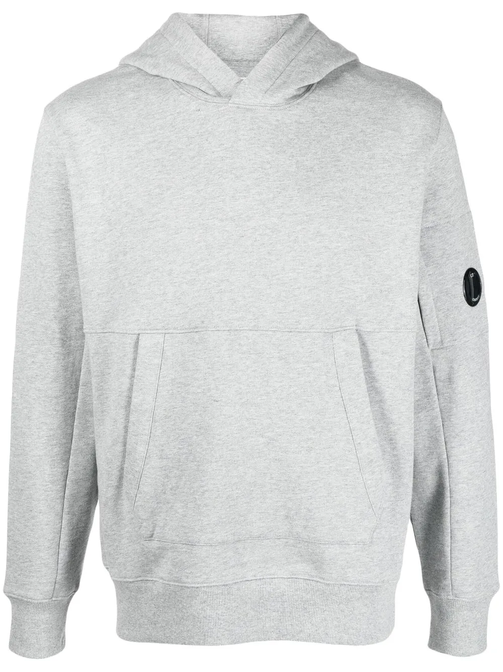 

C.P. Company Lens-detail drawstring hoodie - Grey