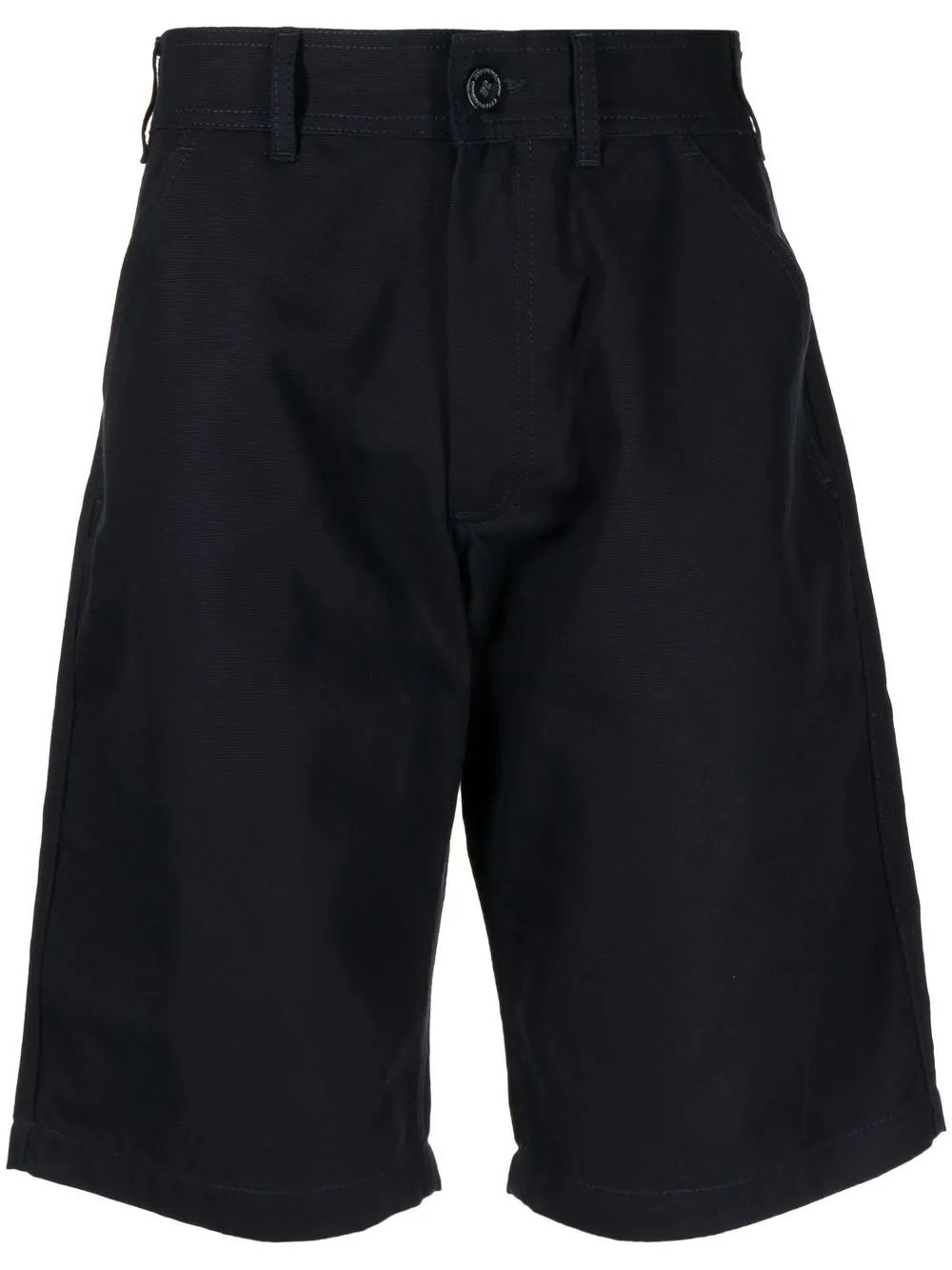 RAF SIMONS LOGO PATH BERMUDA SHORTS