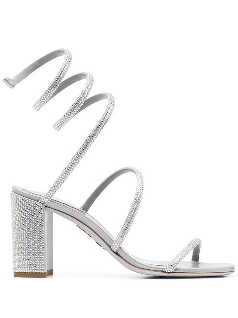 René Caovilla 85mm rhinestone-embellished sandals 
