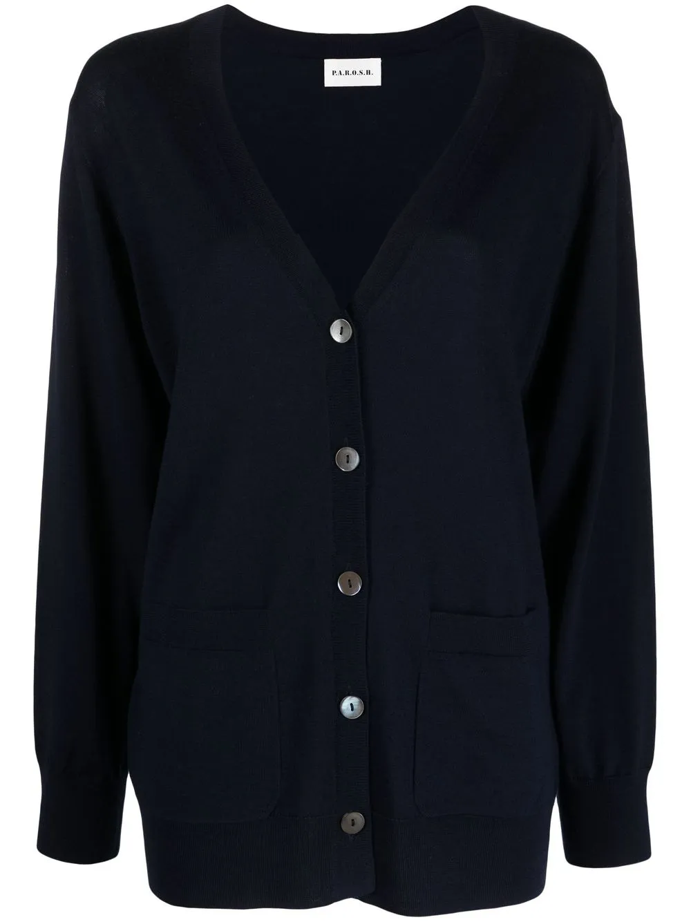 

P.A.R.O.S.H. V-neck wool cardigan - Blue