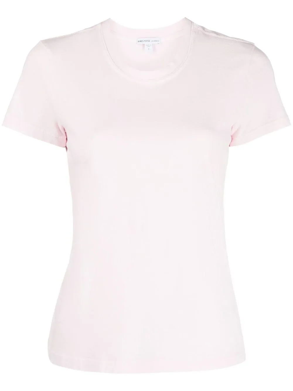 James Perse Round-neck Short-sleeved T-shirt In Pink