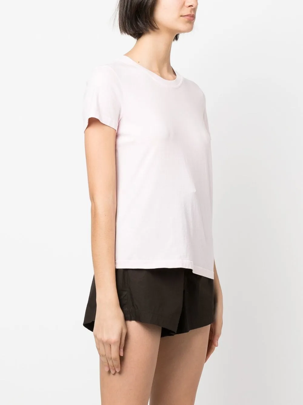James Perse Round-neck Short-sleeved T-shirt In Pink