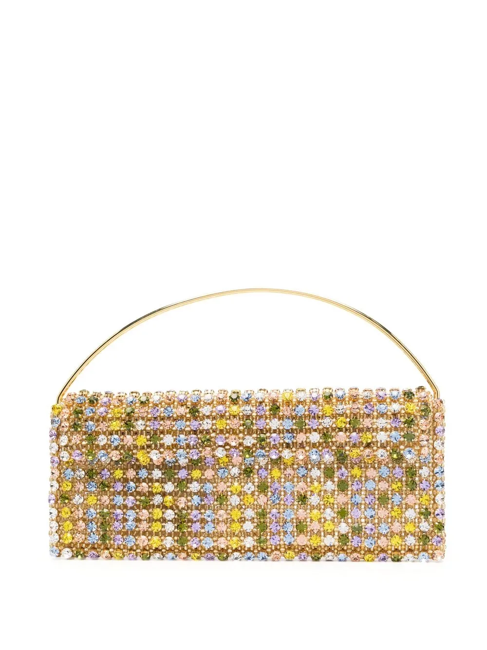 Vanina Les Nuances Crystal-embellished Bag In Yellow