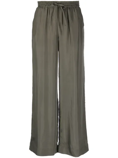 P.A.R.O.S.H. wide leg silk drawstring trousers