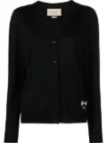 Gucci wool button-up cardigan - Black