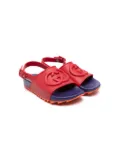 Gucci Kids Interlocking G sandals - Red