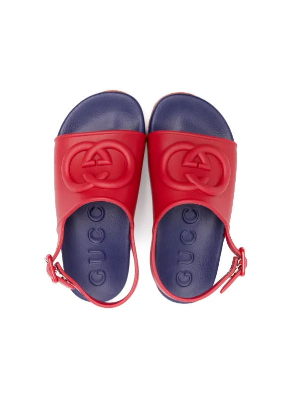 Gucci Kids Interlocking G Sandals Red FARFETCH CA