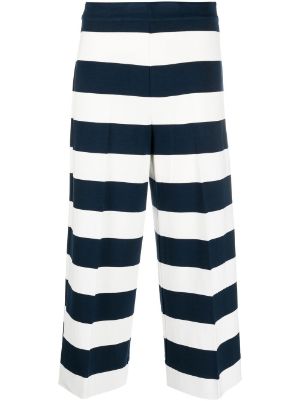 Striped cheap cropped trousers