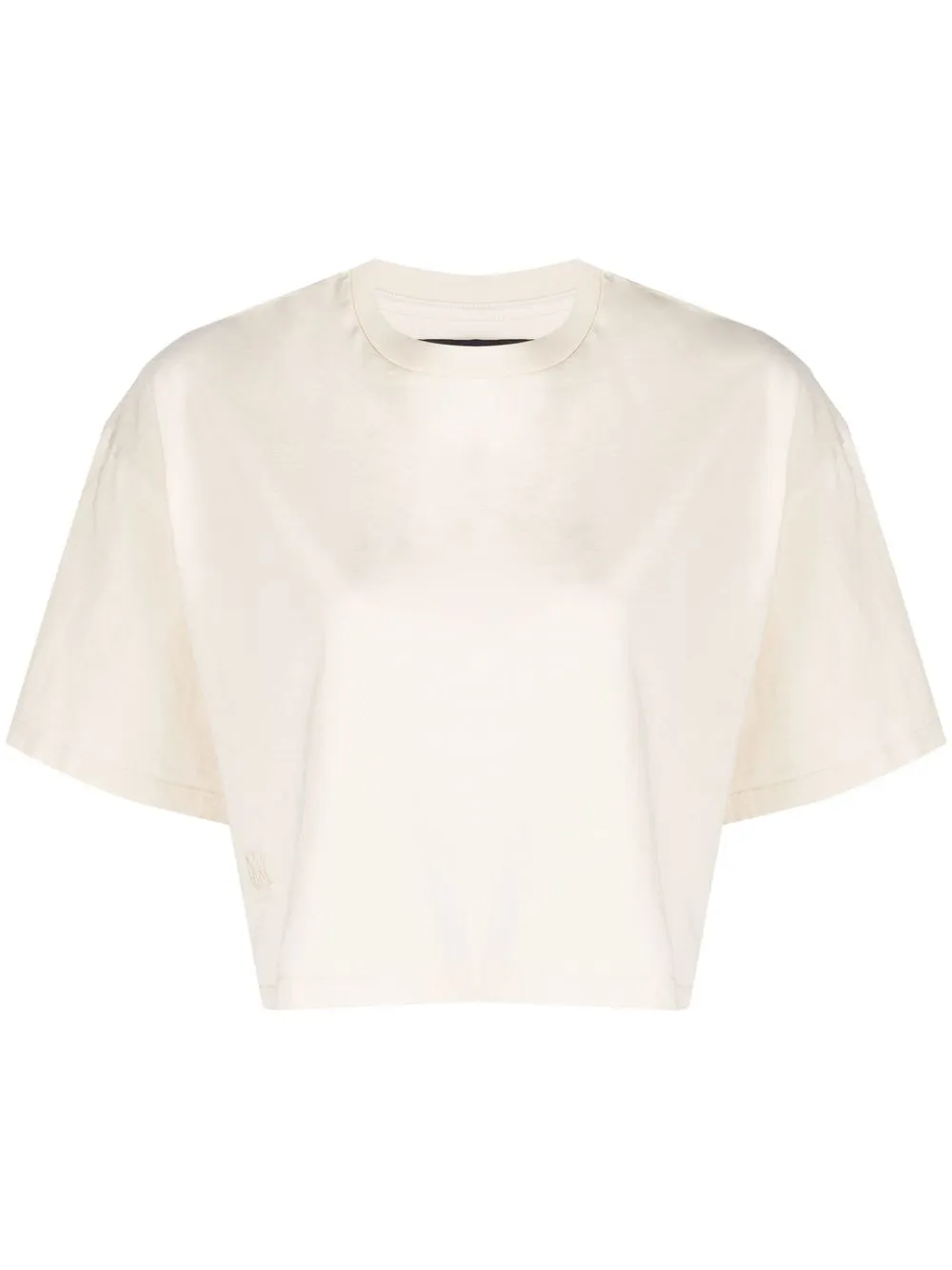 

AMIRI cropped cotton T-shirt - Neutrals