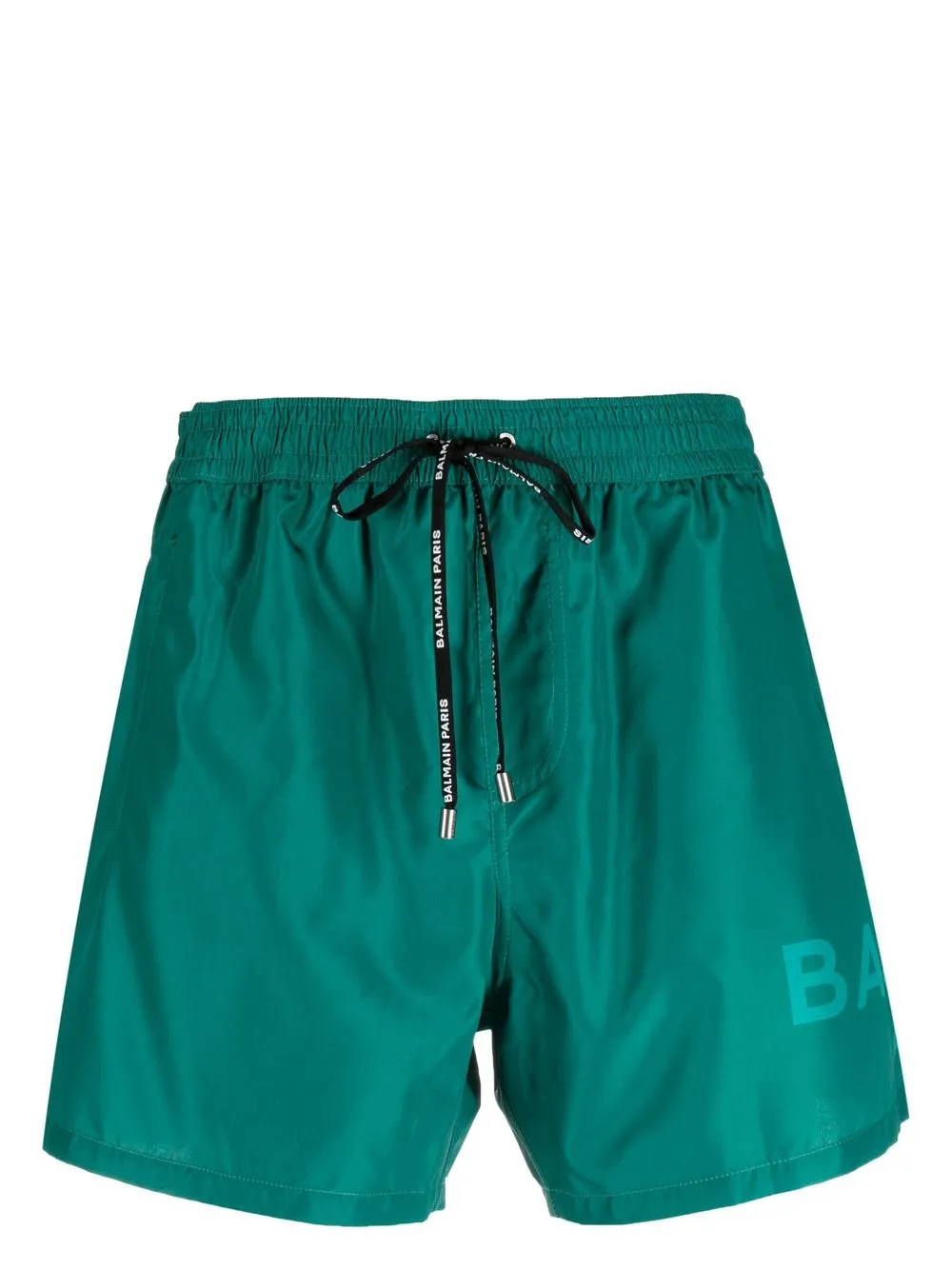 

Balmain logo-print swim shorts - Green