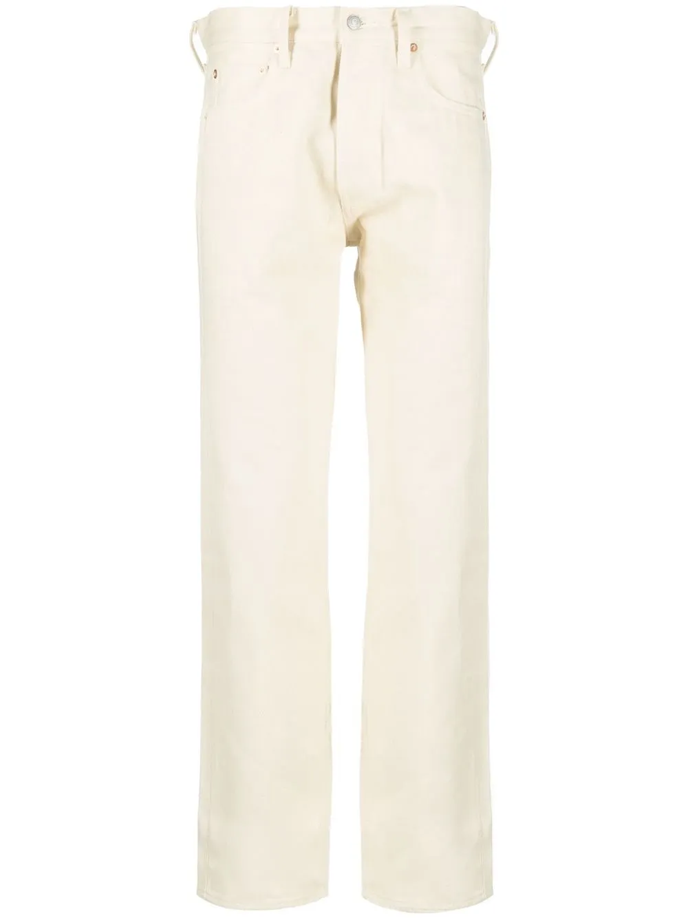 

Levi's: Made & Crafted mid-rise straight-leg jeans - Neutrals