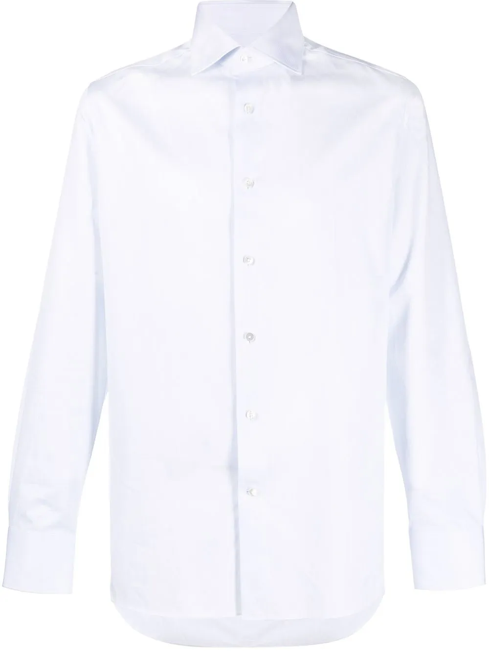 

Zegna camisa con cuello italiano - Azul