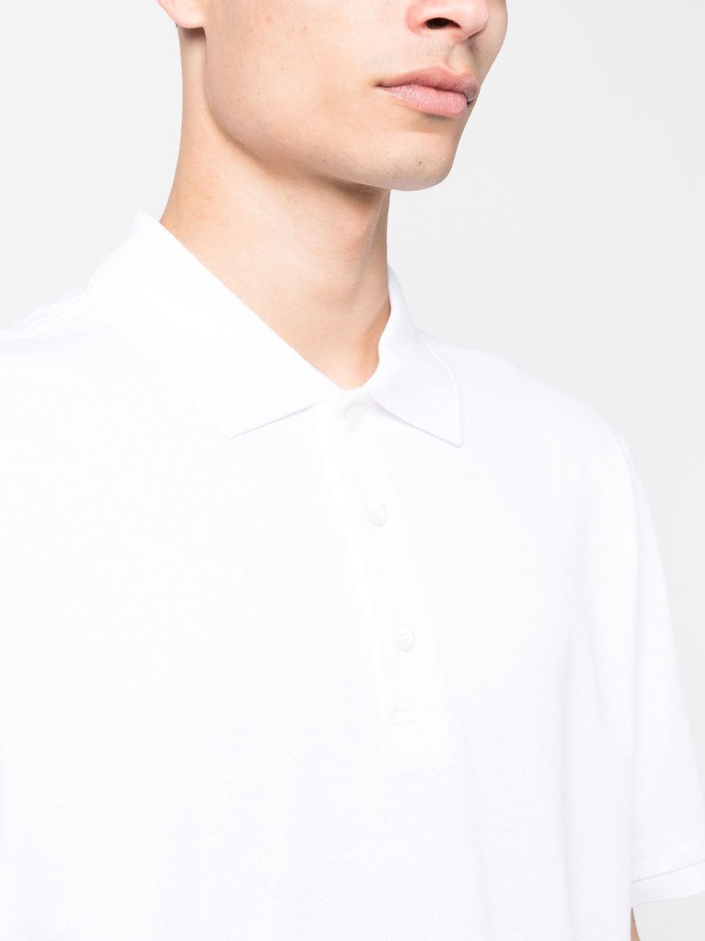 Shop Brioni Short-sleeve Polo Shirt In 白色