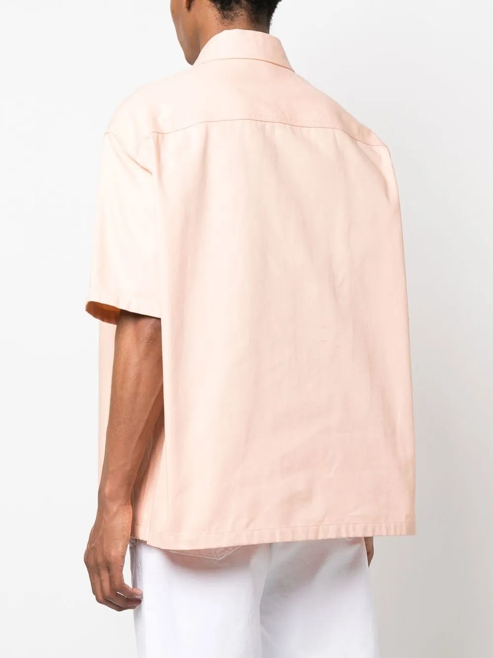 ★RAF SIMONS★ Hand Sign Short Sleeve T-Shirt Light Pink 231 MUSINSA | RAF SIMONS Hand sign short sleeve T-shirt - Light