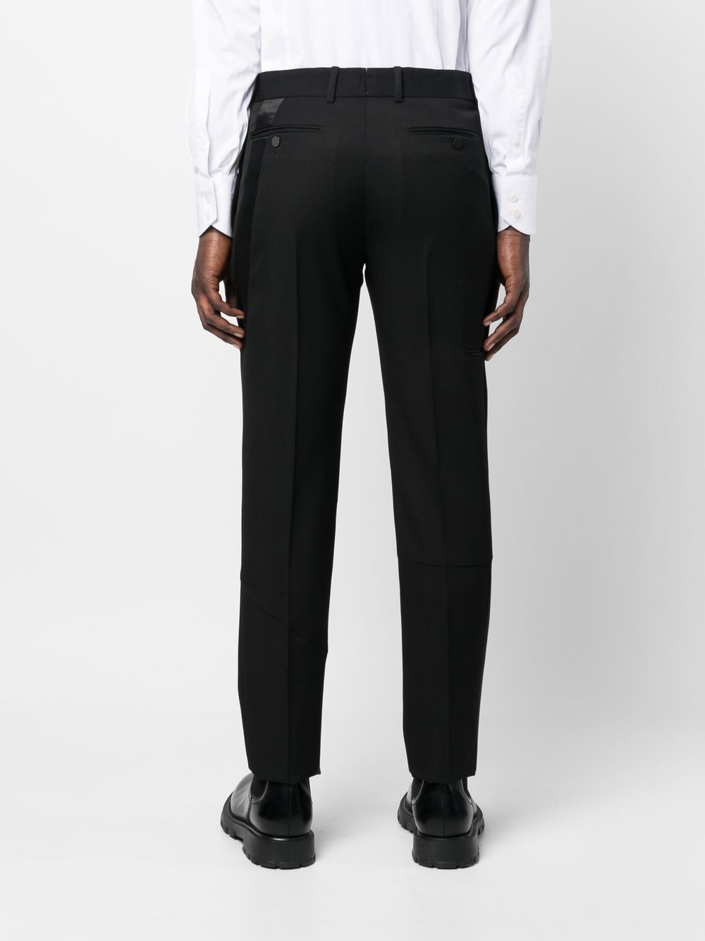 Alexander McQueen stripe-detail tailored-cut trousers Men