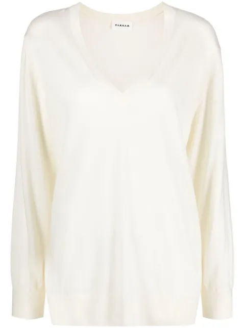 P.A.R.O.S.H. V-neck wool knitted top