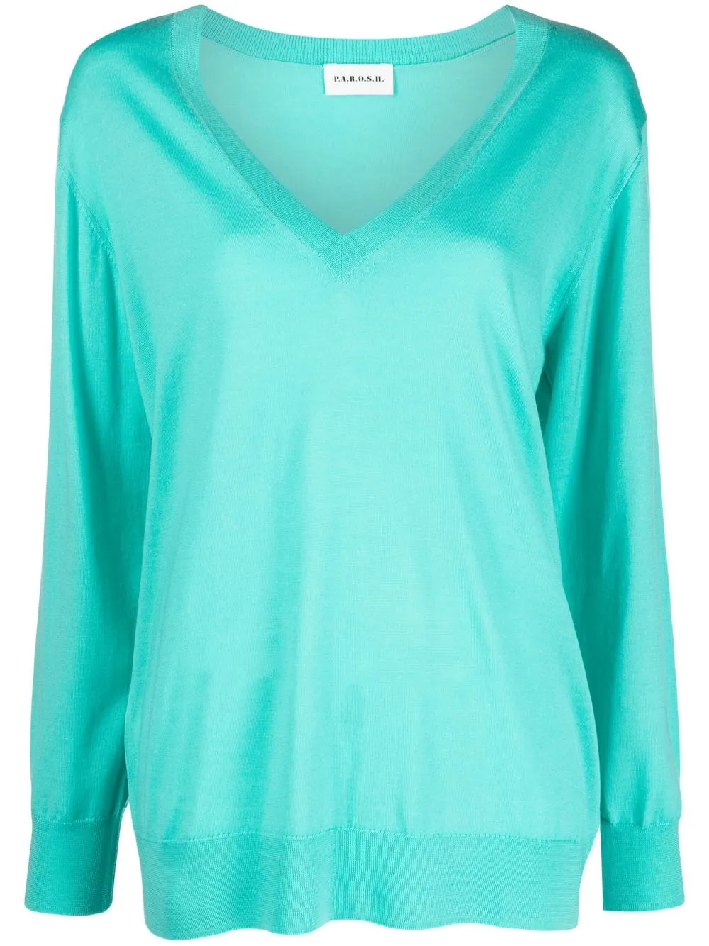 

P.A.R.O.S.H. top tejido con cuello en V - Verde