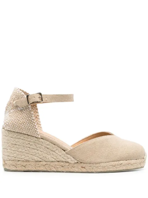 Castañer raffia-wedge espadrilles