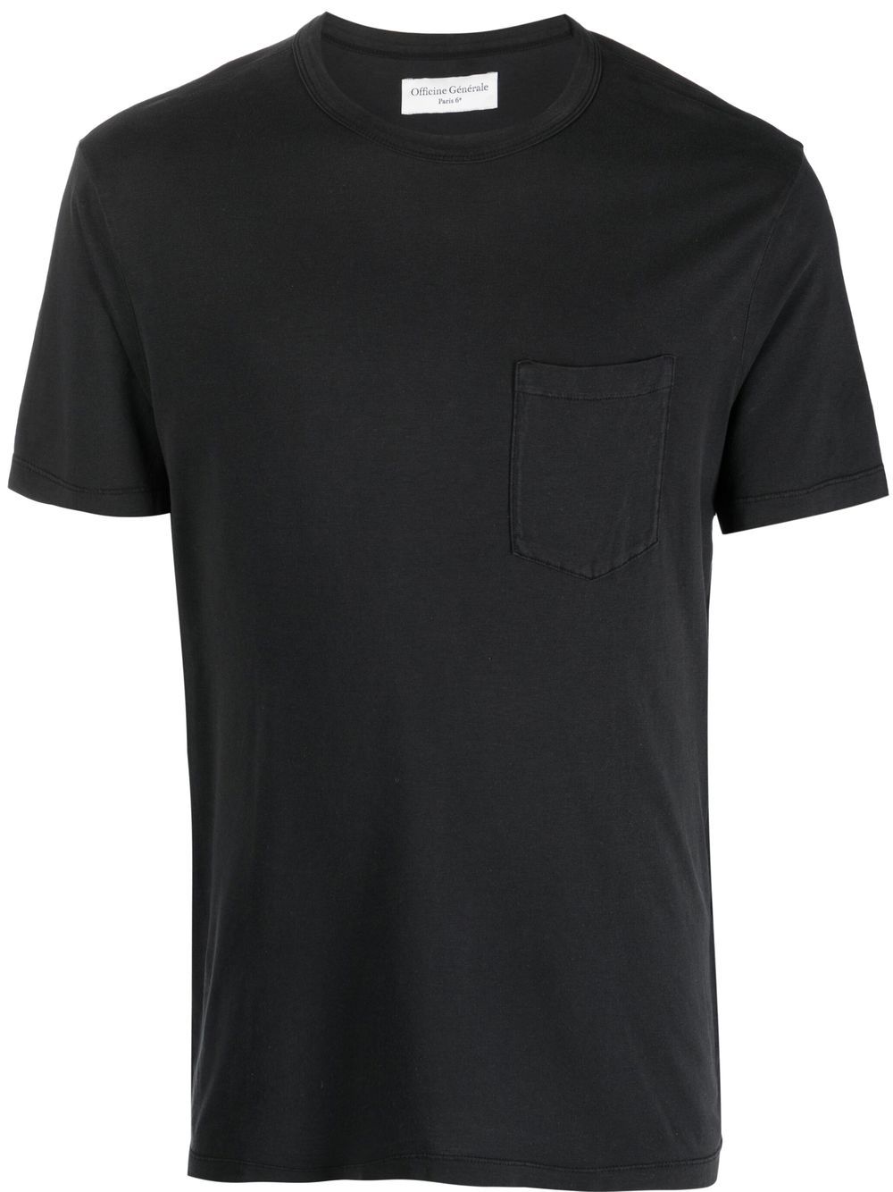 

Officine Generale short-sleeve lyocell-blend T-shirt - Black