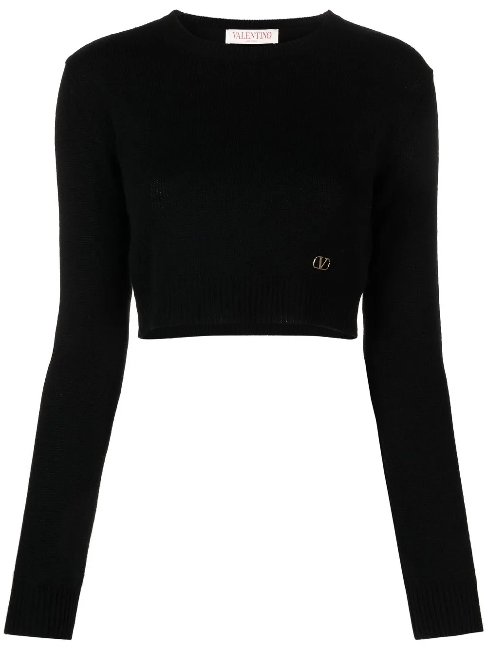 

Valentino VLogo knitted jumper - Black