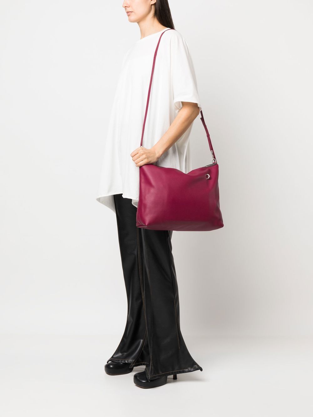 Rick Owens Schoudertas met ringdetail - Roze