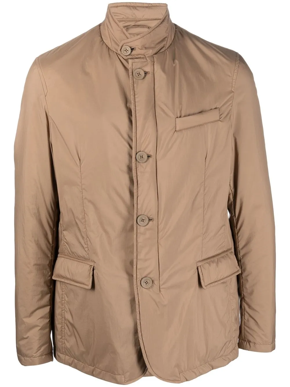 

Herno buttoned-up padded jacket - Brown