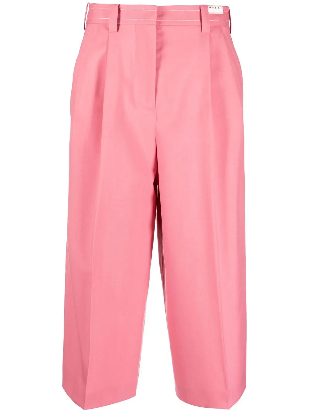 

Marni wide-leg cropped trousers - Pink