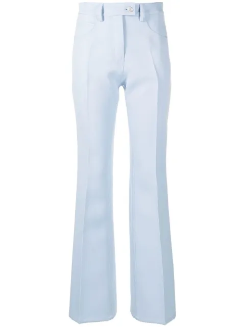 Courrèges pantalones de vestir rectos