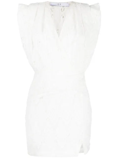 IRO vestido con diseño cruzado 