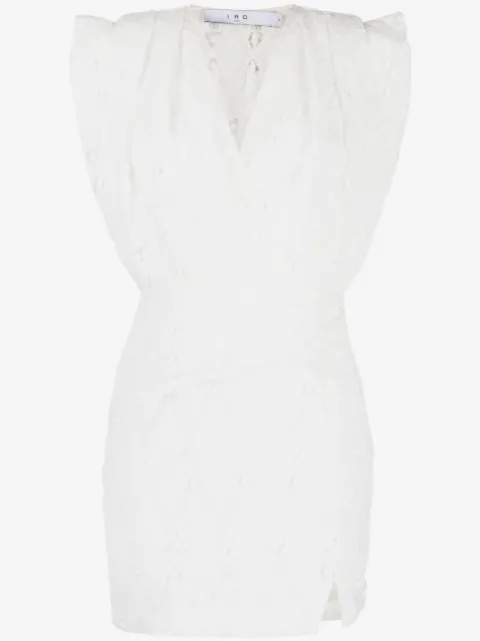 IRO vestido con diseño cruzado 