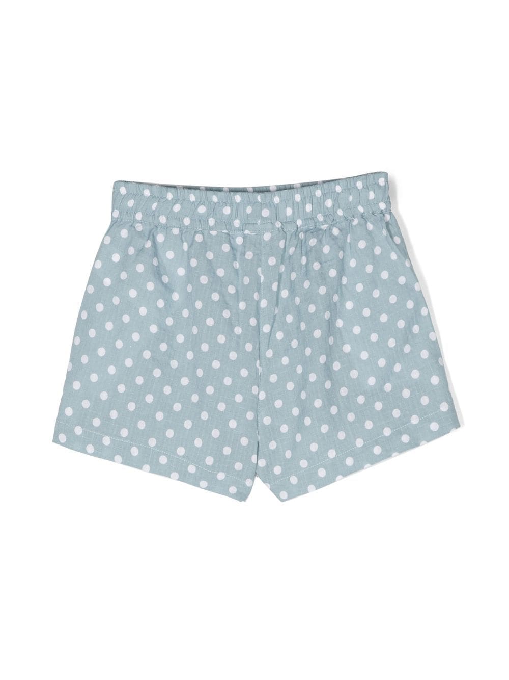 Shop Aspesi Polka-dot Short Shorts In Blue