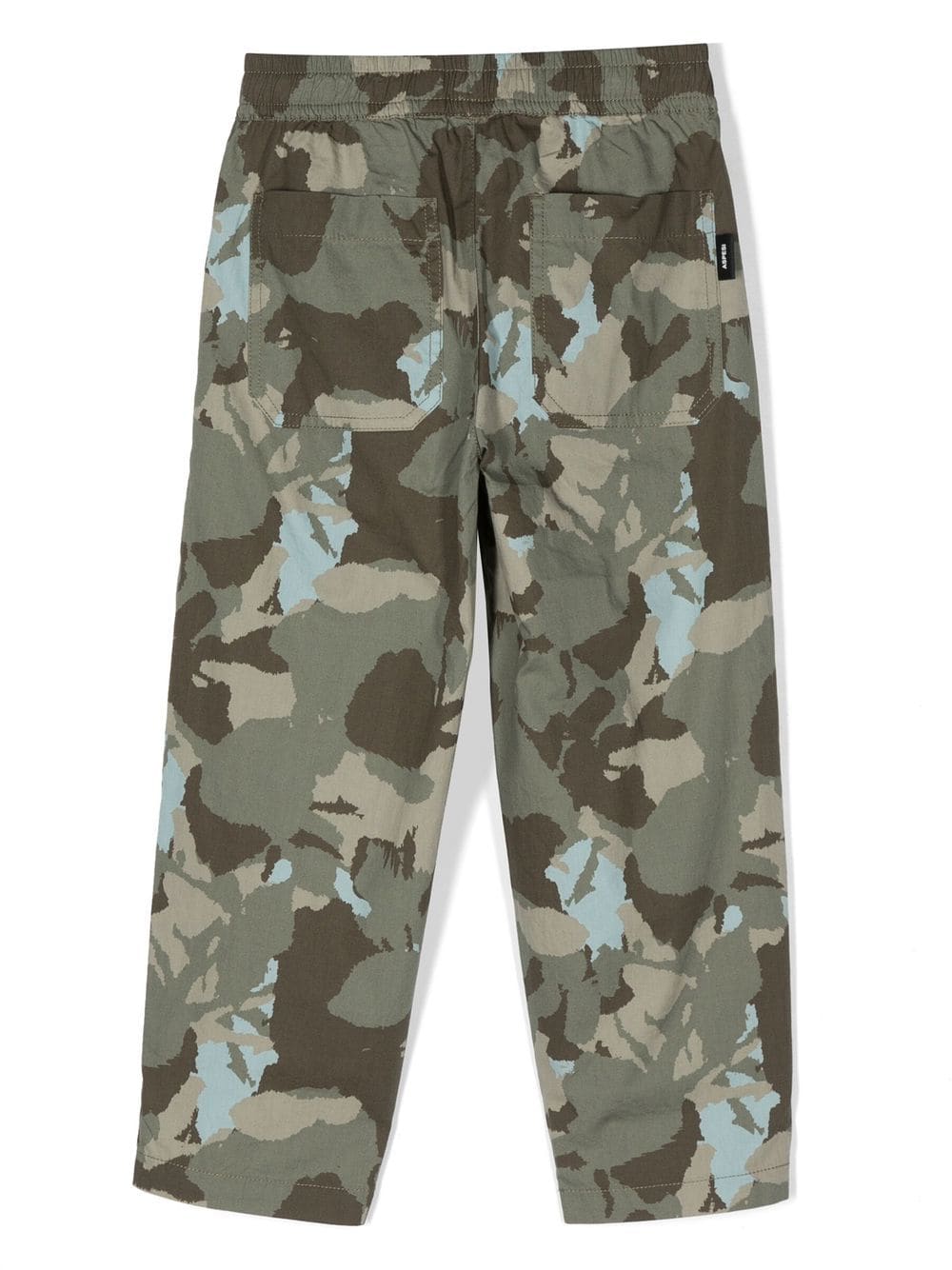 Shop Aspesi Camouflage-print Straight Trousers In Green