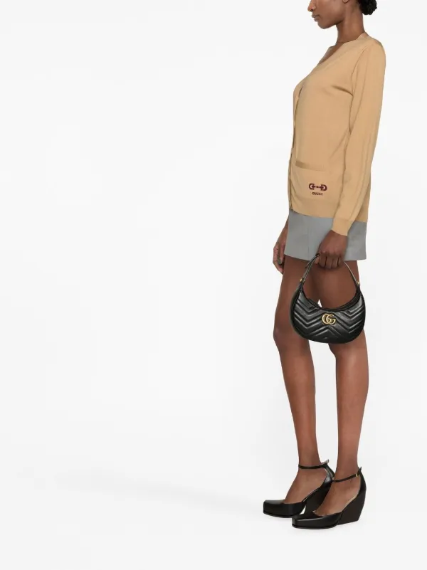 Gucci ロゴ カーディガン | ニュートラル | FARFETCH JP