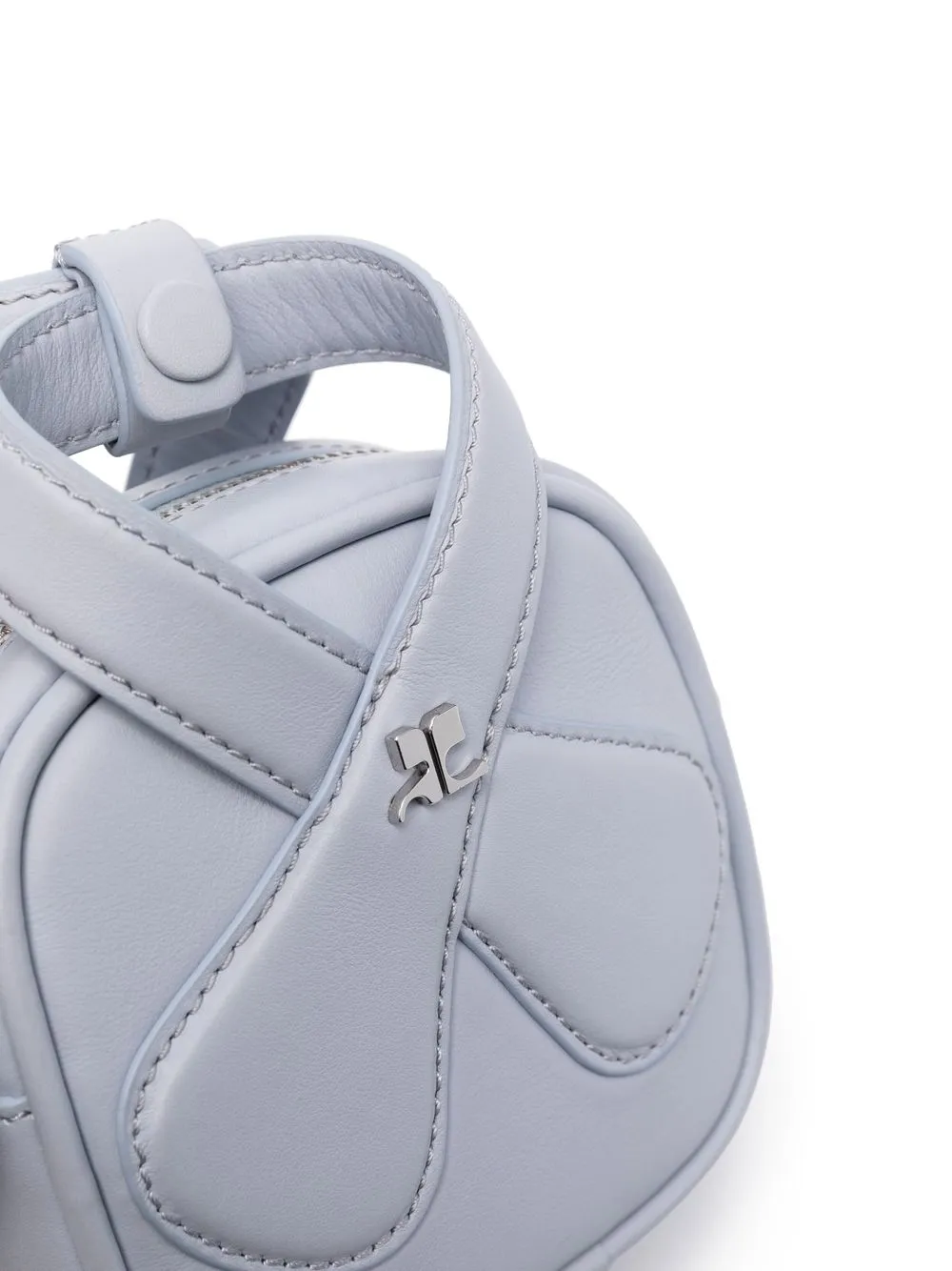 Courrèges Mini Loop Shoulder Bag In Purple