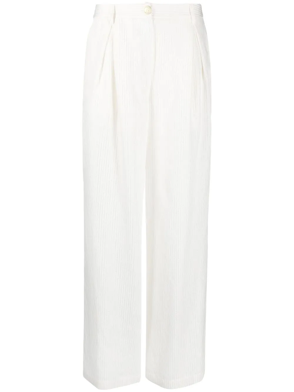 Blugirl pinstriped wide-leg trousers | White | Image 1