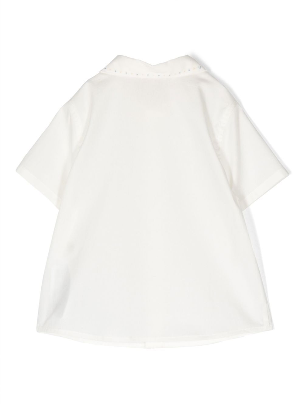 Gucci Kids Peter Pan-collar shirt - White