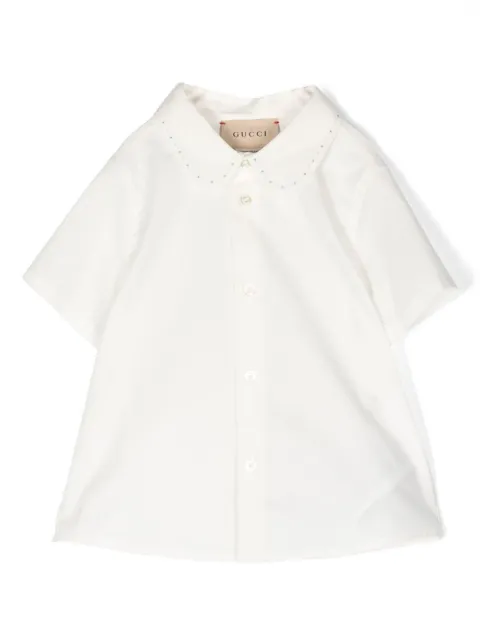 Gucci Kids Peter Pan-collar shirt