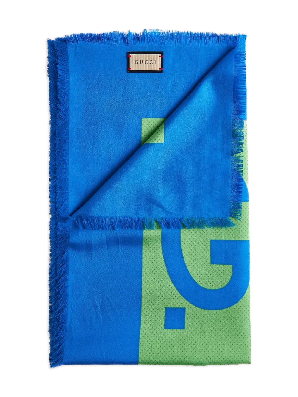 Gucci Schal mit Maxi GG | Grün | Image 1