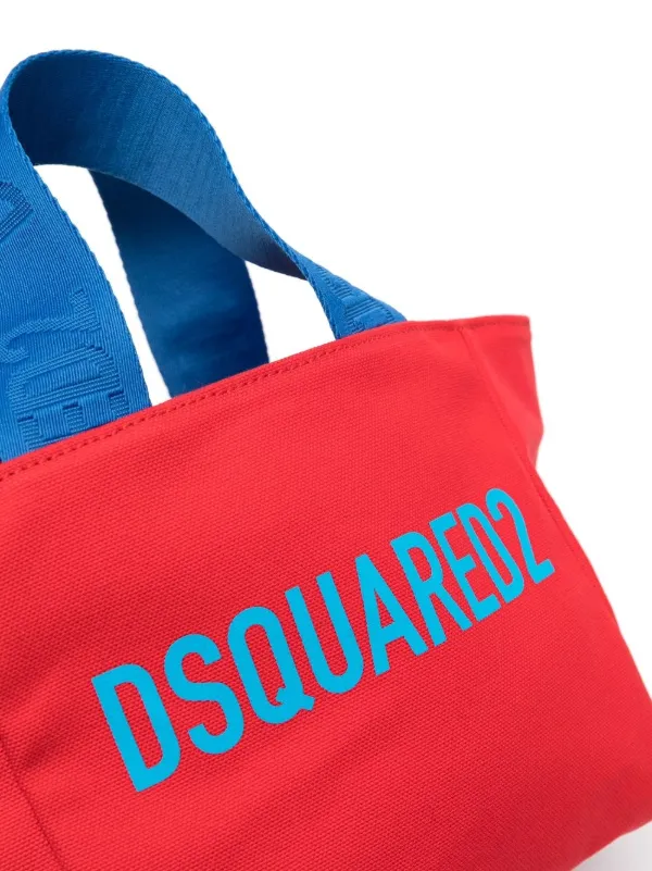 DSQUARED2 ディースクエアード ロゴ ハンドバッグ | レッド | FARFETCH JP